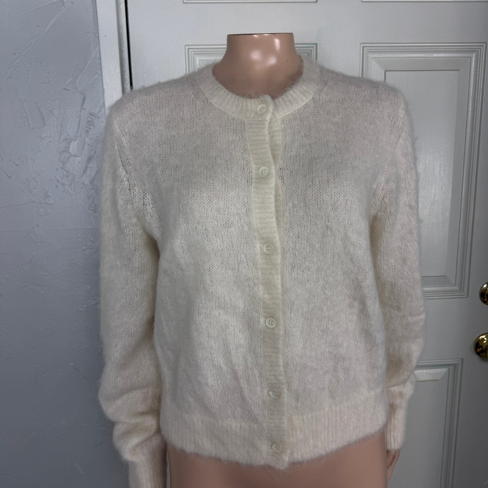 NEW DOEN Sweater Women's Large Knit Lillette Cardigan Alpaca Button F4-6